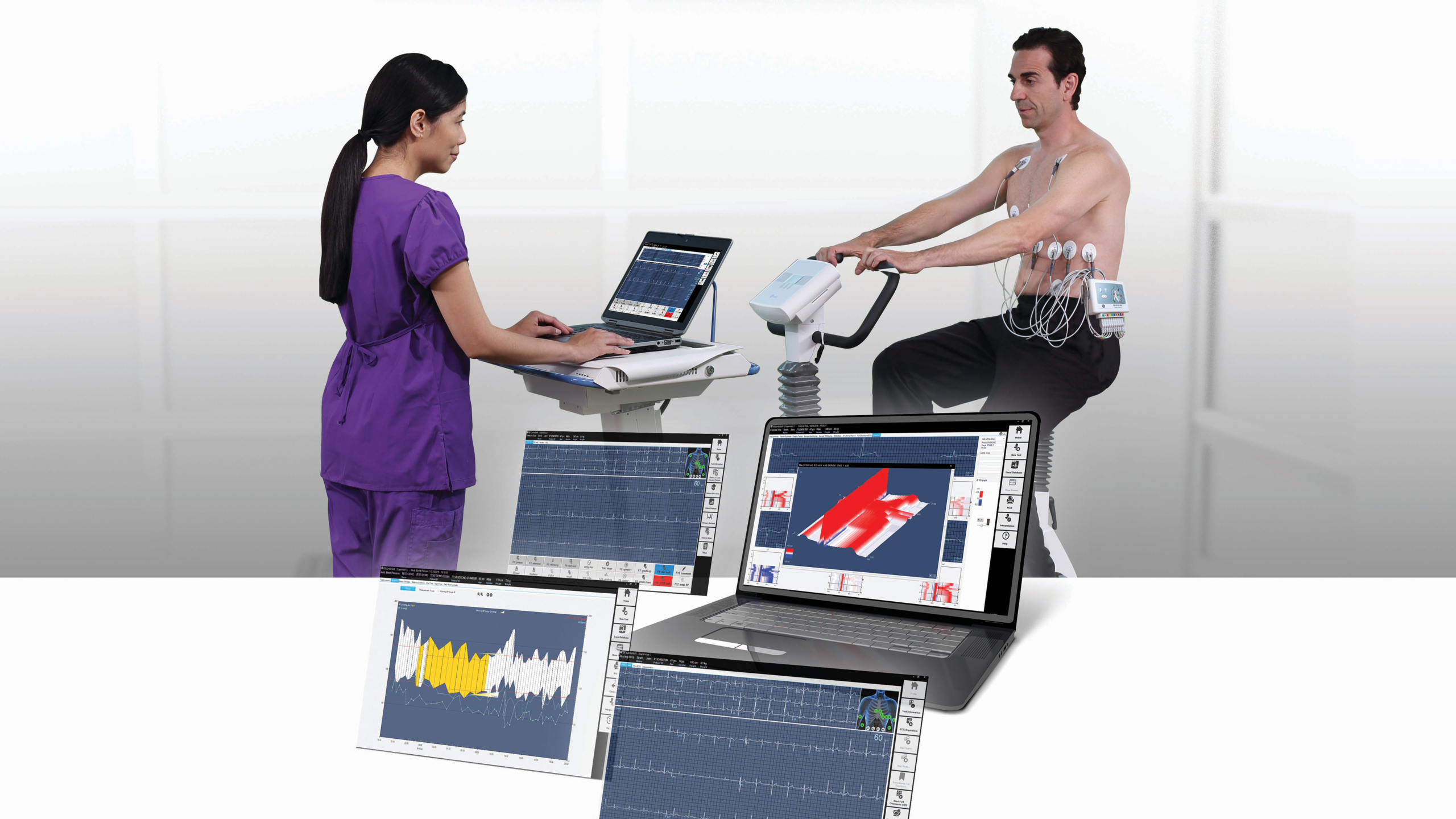 Kardiologie: Ruhe-EKG Cardiosoft Diagnosesystem. GE Healthcare